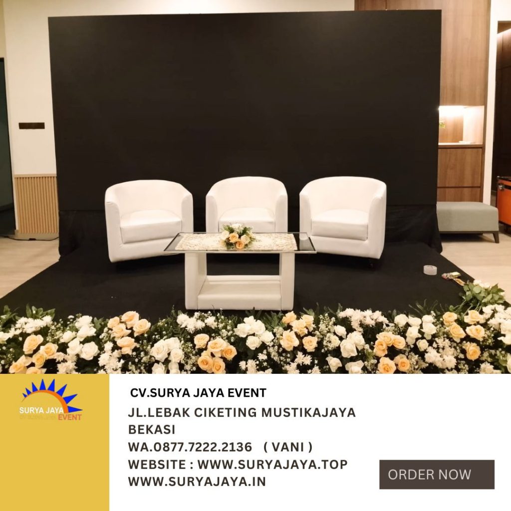 Sewa Meja Kaca VIP,Sofa Oval Putih Bogor