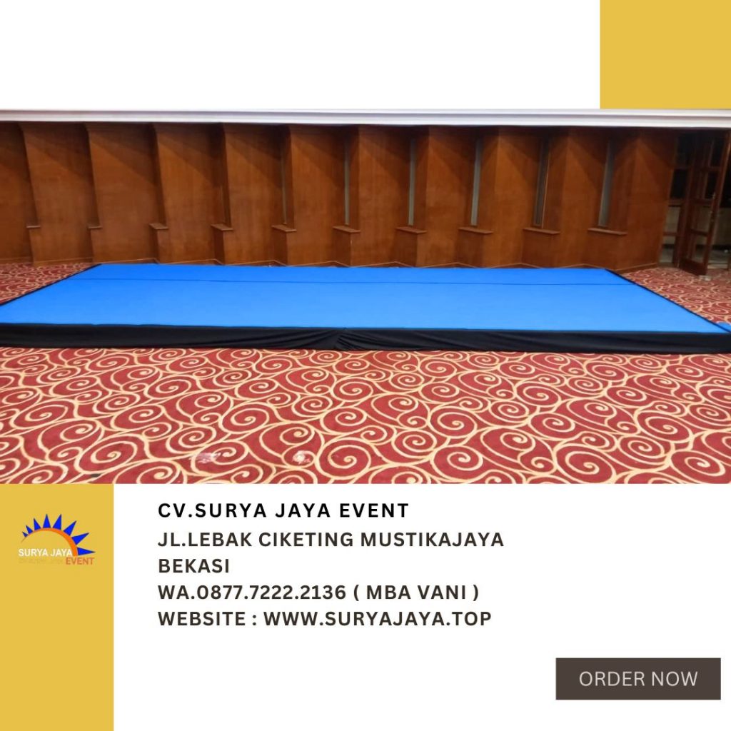 Sewa Panggung Indoor Karpet Biru Di Area Jakarta Siap Bongkar Pasang