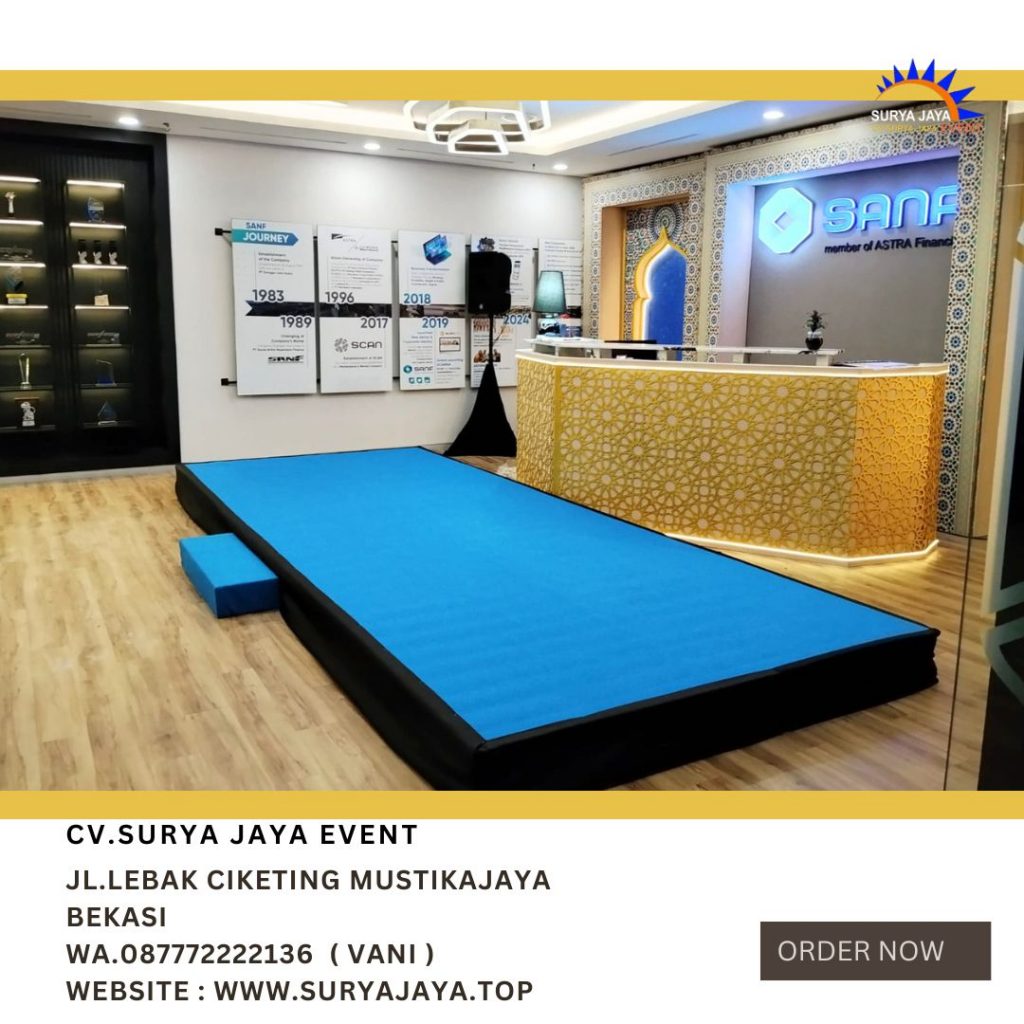 Sewa Panggung Indoor Karpet Biru Di Area Jakarta Siap Bongkar Pasang