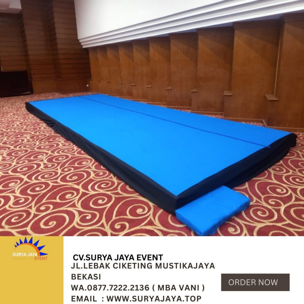 Sewa Panggung Indoor Karpet Biru Di Area Jakarta Siap Bongkar Pasang