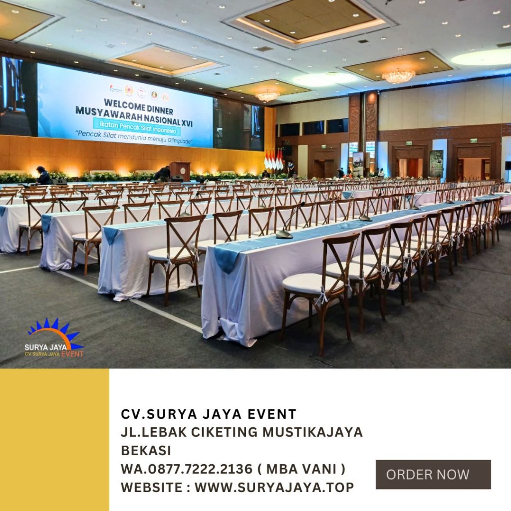 Vendor Sewa Kursi Crossback Kayu Berkualitas Di Jakarta