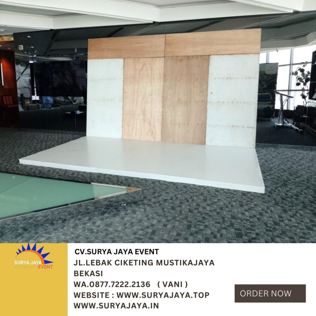 Sewa BACKDROP PANGGUNG MELAMINTO PUTIH Jakarta barat