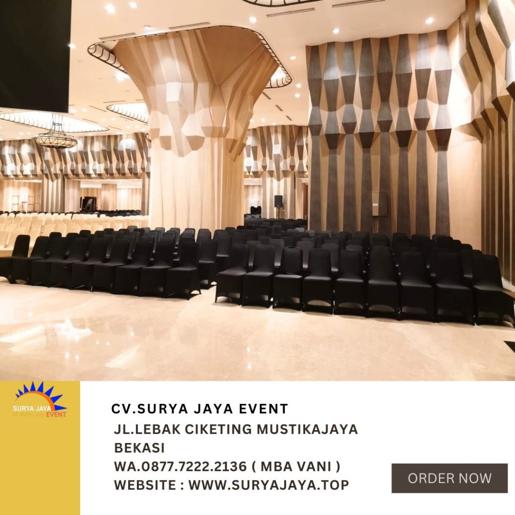 Sewa Kursi Futura Cover Ketat Hitam Jakarta