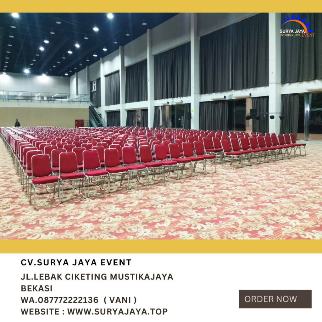 Sewa Kursi Polos Merah type Futura Stainless Bogor