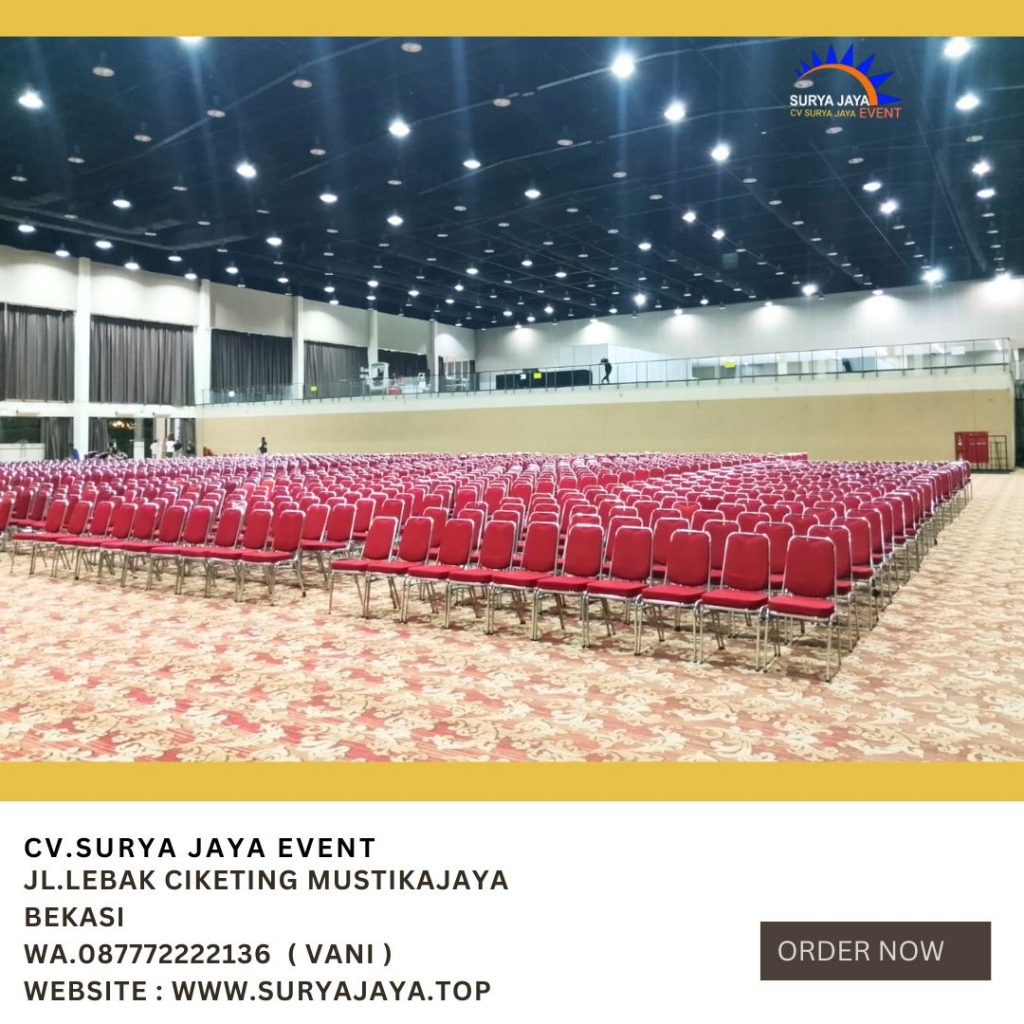Sewa Kursi Polos Merah type Futura Stainless Bogor