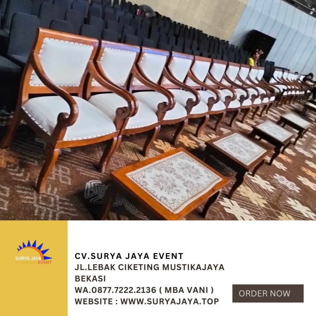 Sewa Kursi VIP Kayu Jati Asli Di Jakarta