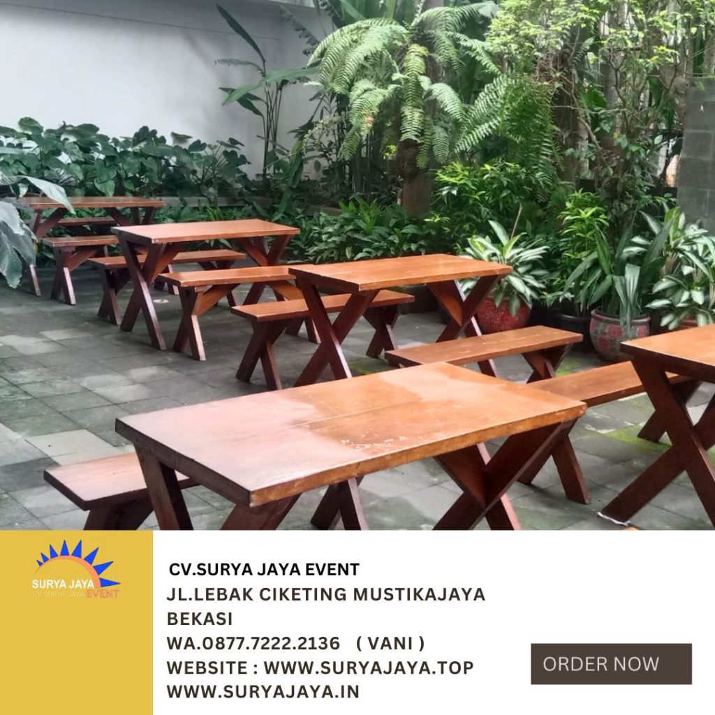 Sewa Meja Bangku Taman Kaki Silang Di Kebayoran Jaksel