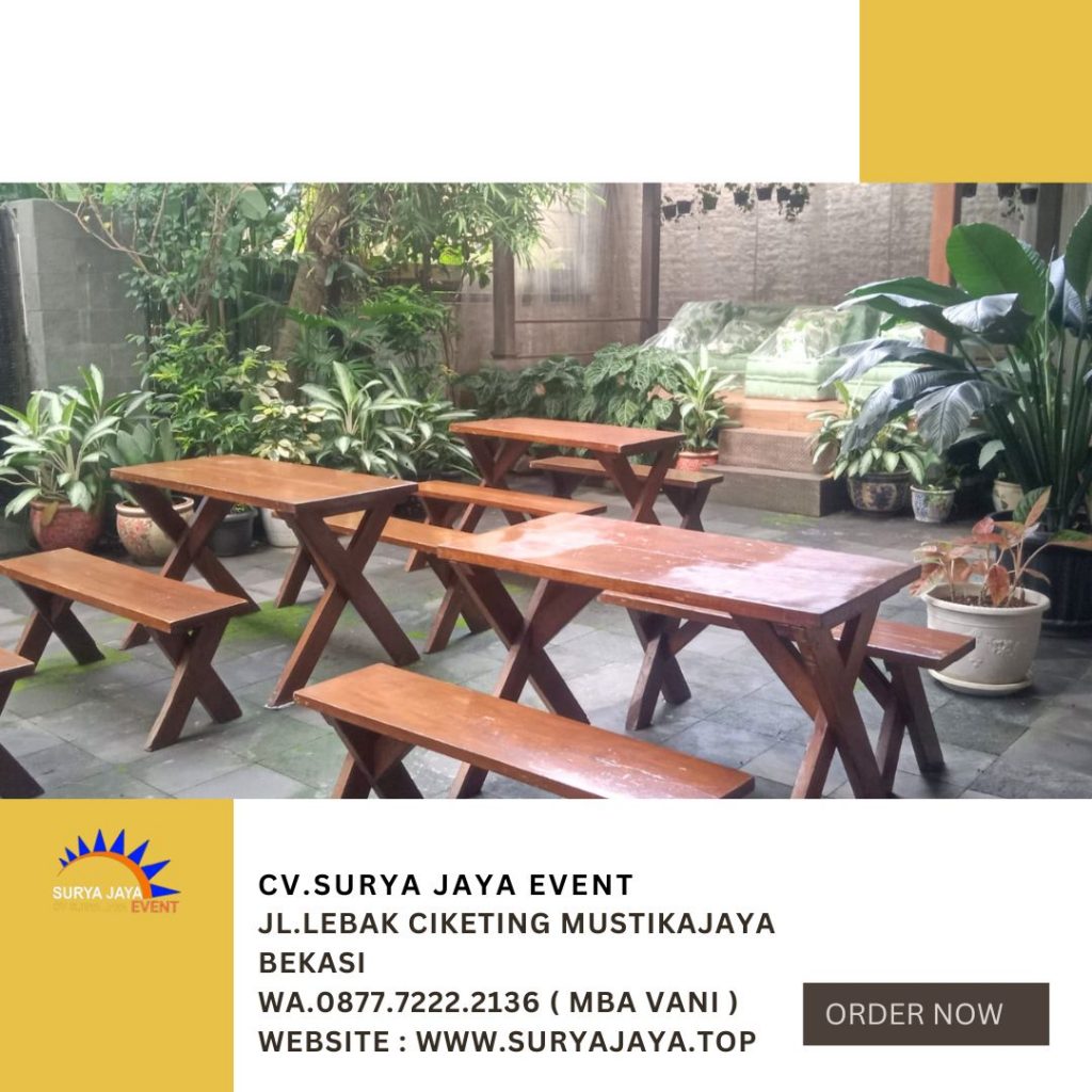 Sewa Meja Bangku Taman Kaki Silang Di Kebayoran Jaksel