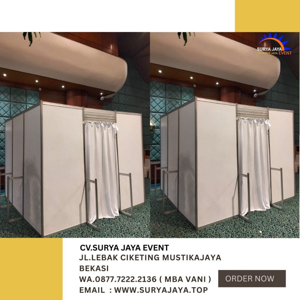 Sewa Partisi Ruangan Putih Pintu Gorden Di Jakarta Selatan