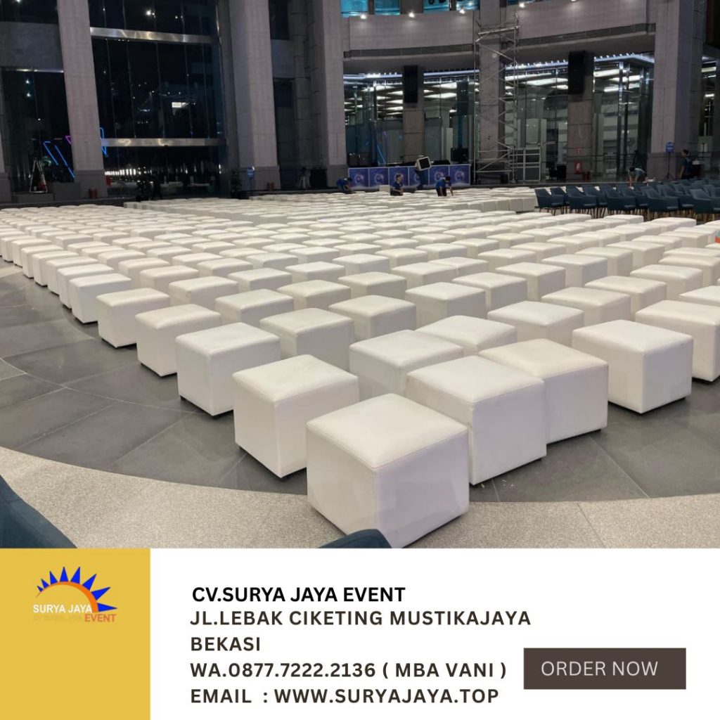 Sewa Puff Chair Single Putih Di Jakarta