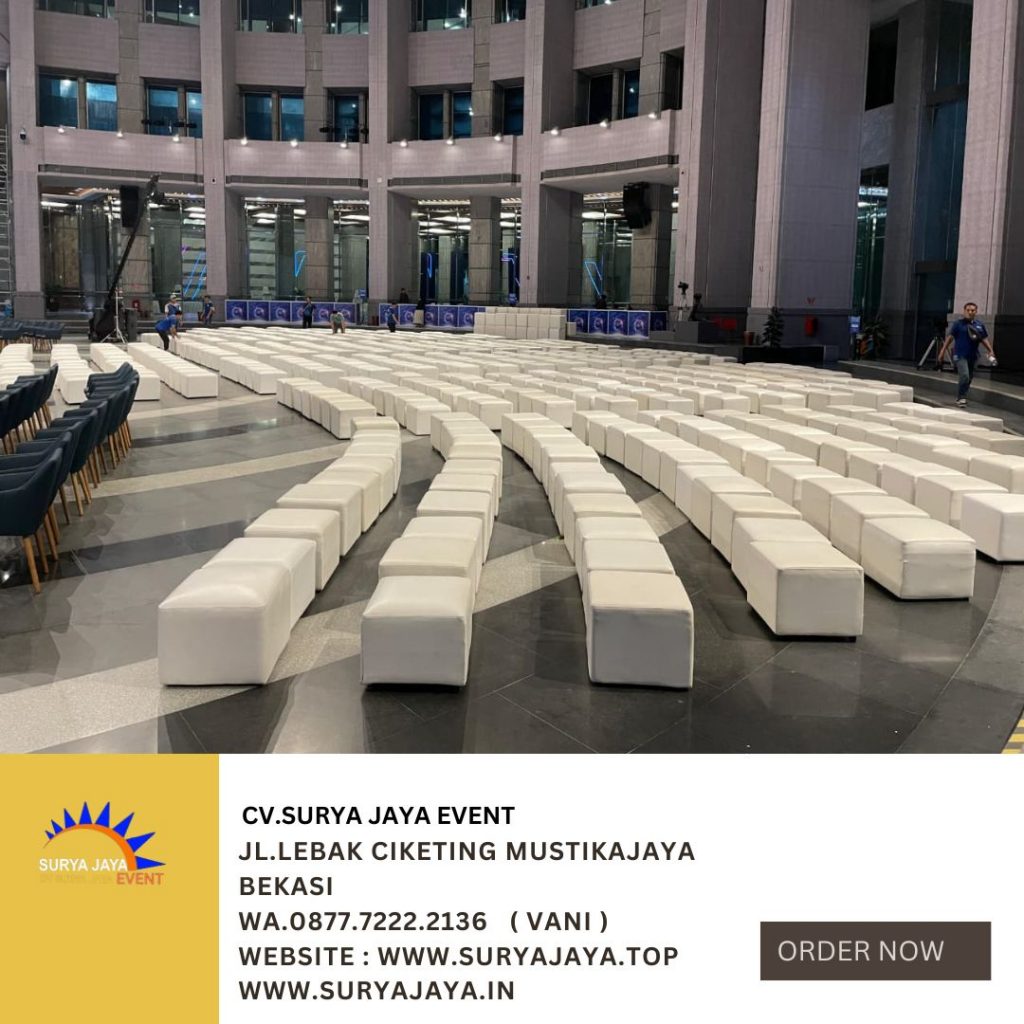 Sewa Puff Chair Single Putih Di Jakarta
