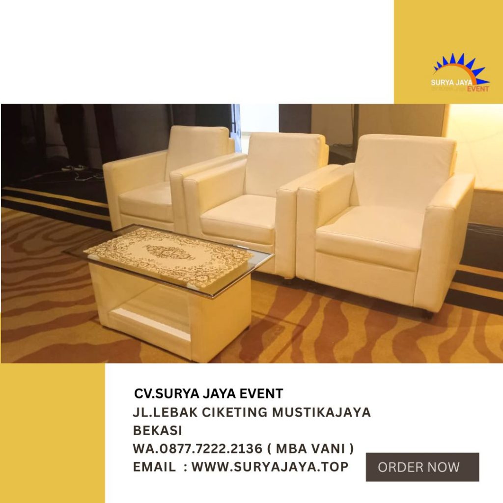 Sewa Sofa Set Meja Kaca VIP Kuningan City Ballrom Jaksel