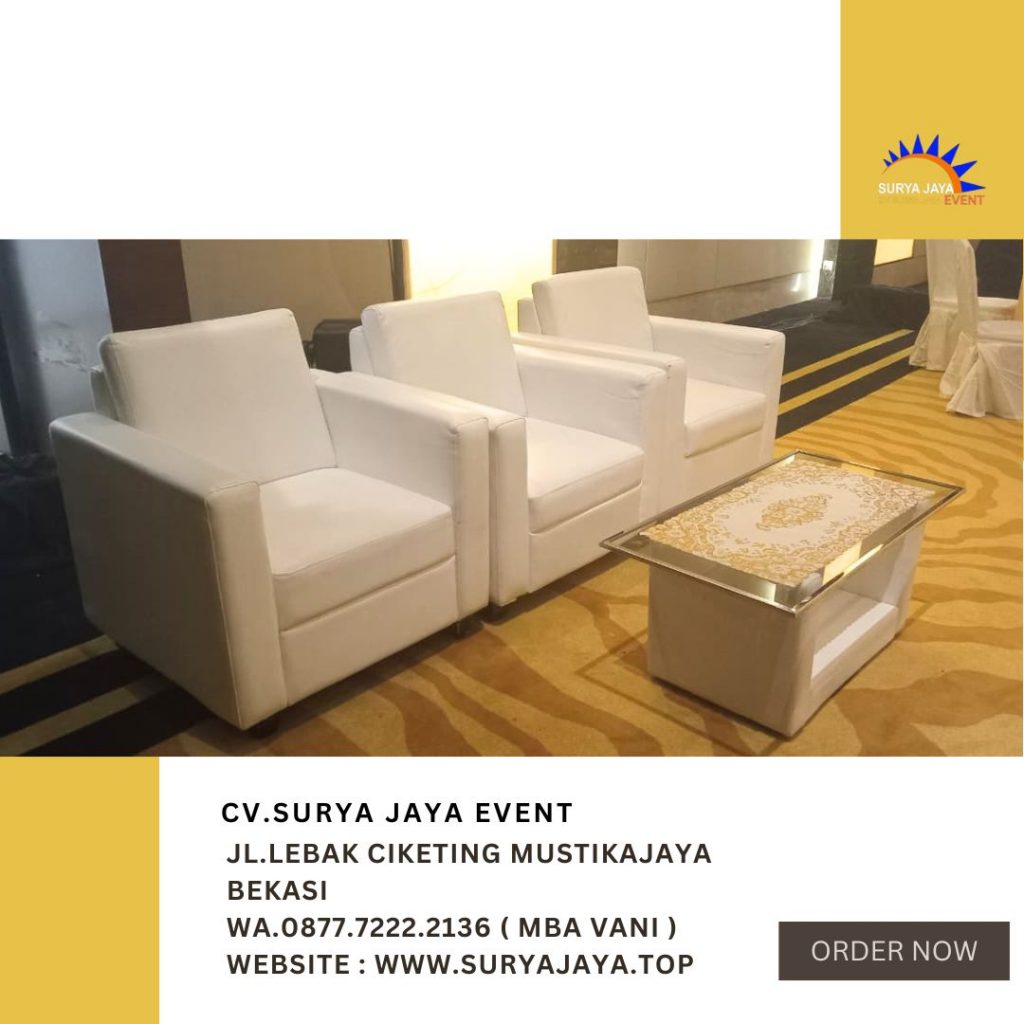 Sewa Sofa Set Meja Kaca VIP Kuningan City Ballrom Jaksel