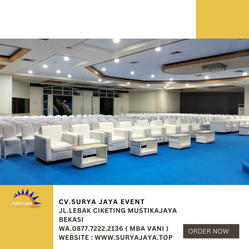 Sewa Sofa Set Meja Kaca VIP Kuningan City Ballrom Jaksel