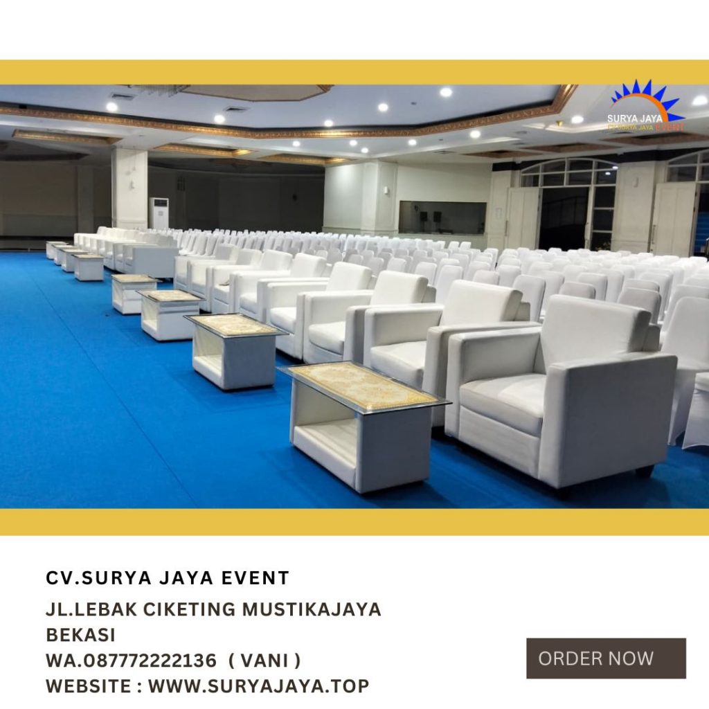 Sewa Sofa Set Meja Kaca VIP Kuningan City Ballrom Jaksel