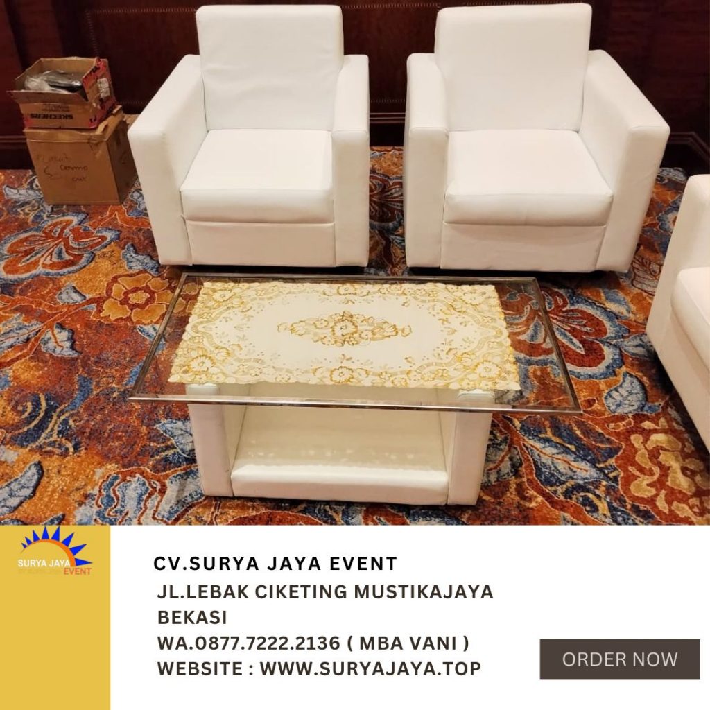 Sewa Sofa Single Dan Double Putih JW Marriott Jaksel