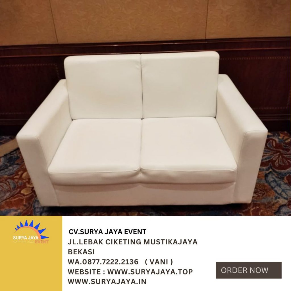 Sewa Sofa Single Dan Double Putih JW Marriott Jaksel