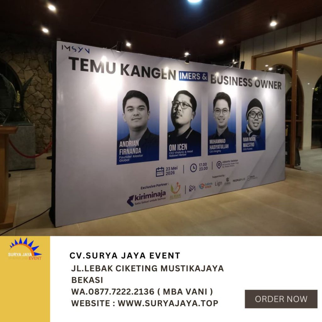 sewa BACKDROP SPOT LIGHT Area Cikarang Bekasi