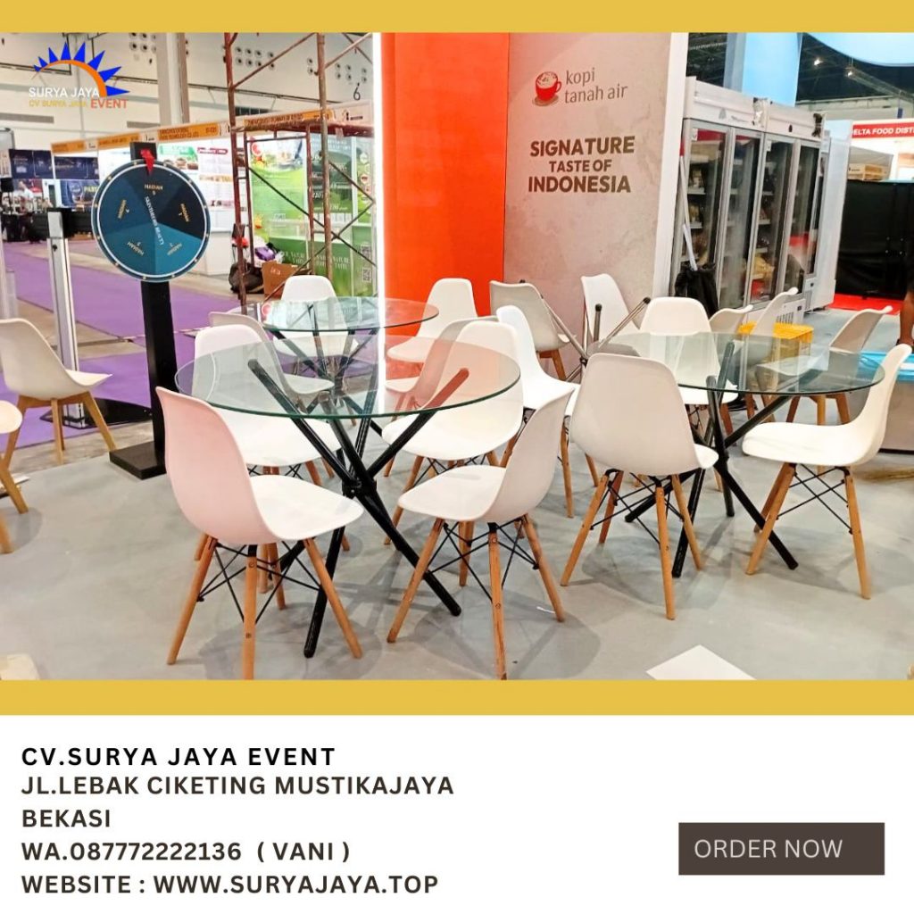 Rental Kursi Scramble Putih Stok Banyak Area Jakarta
