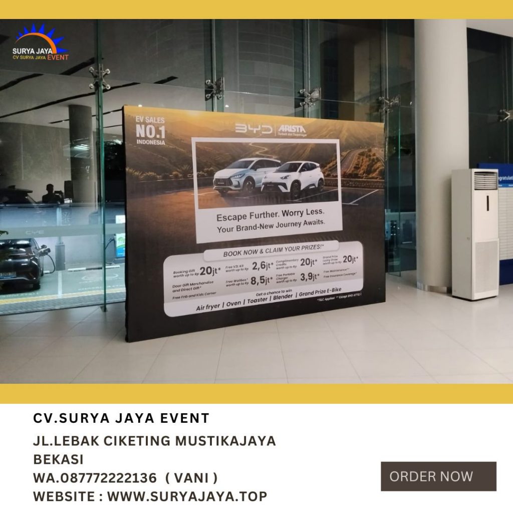 Sewa Backdrop Event BYD Pluit Jakarta Utara