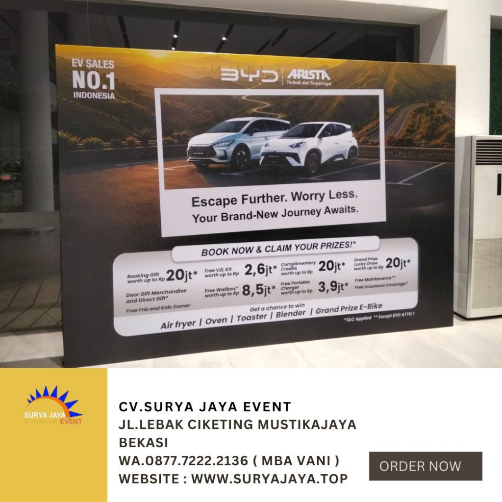 Sewa Backdrop Event BYD Pluit Jakarta Utara