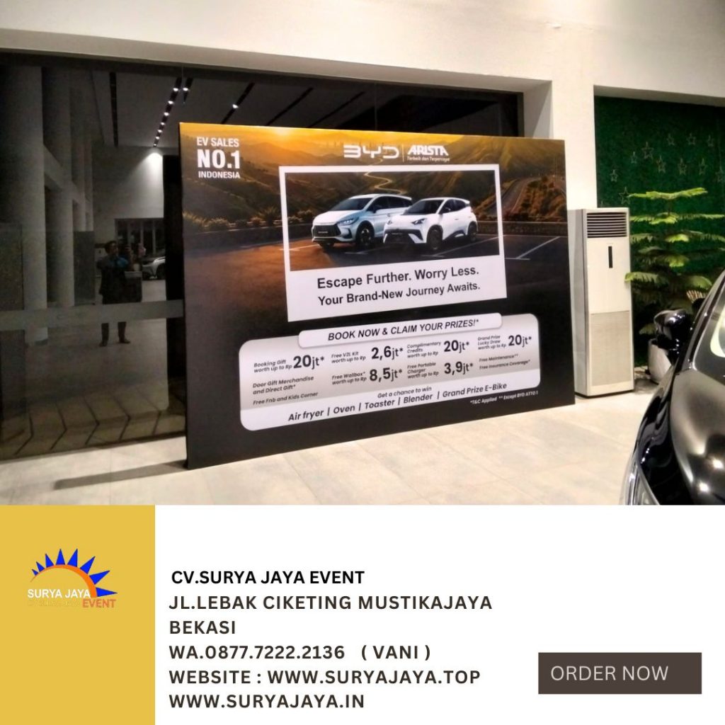 Sewa Backdrop Event BYD Pluit Jakarta Utara