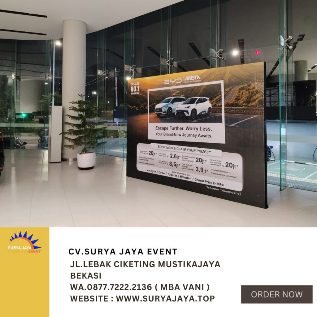 Sewa Backdrop Event BYD Pluit Jakarta Utara