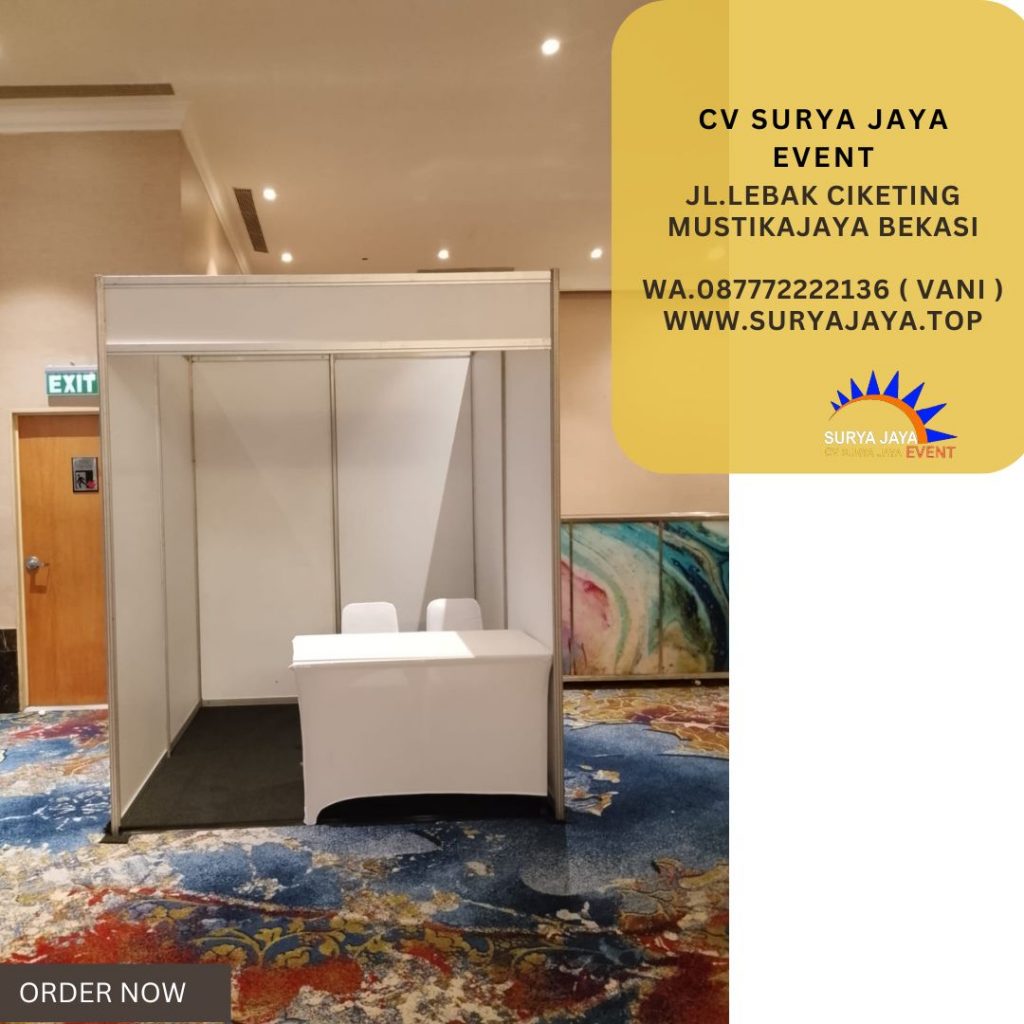 Sewa Booth Partisi Putih 2x2m Jakarta