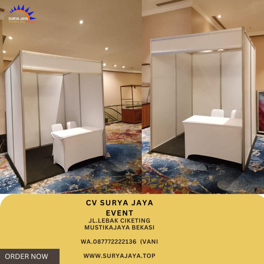 Sewa Booth Partisi Putih 2x2m Jakarta