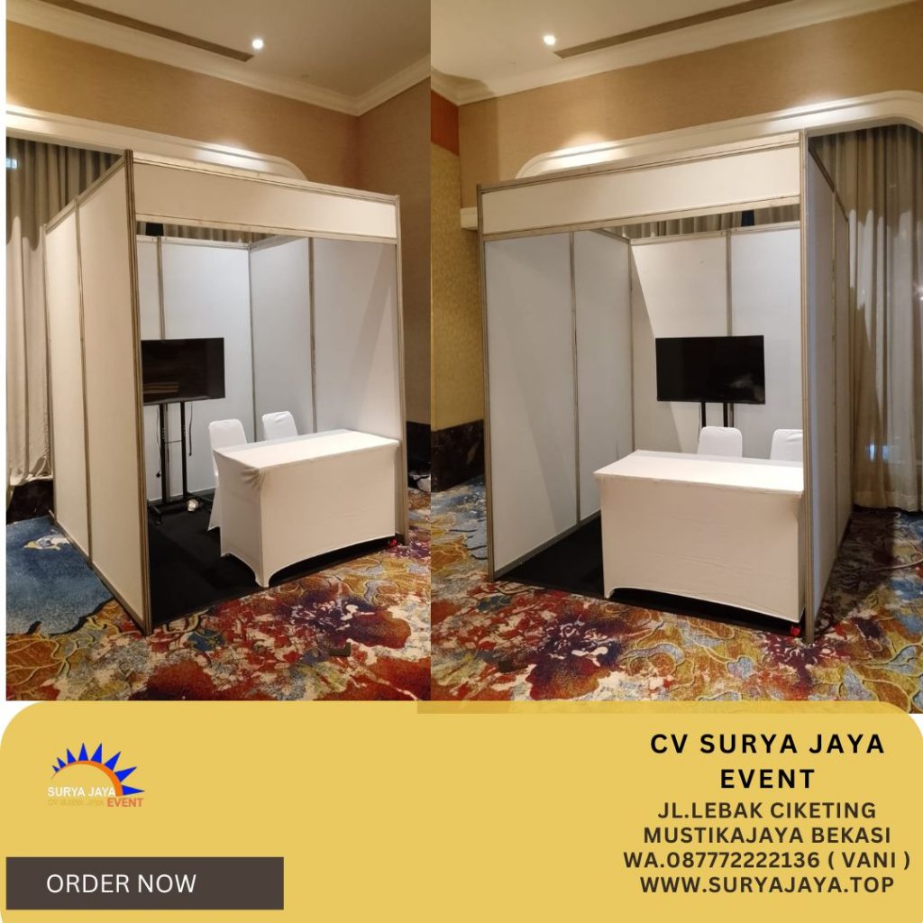 Sewa Booth Partisi Putih 2x2m Jakarta