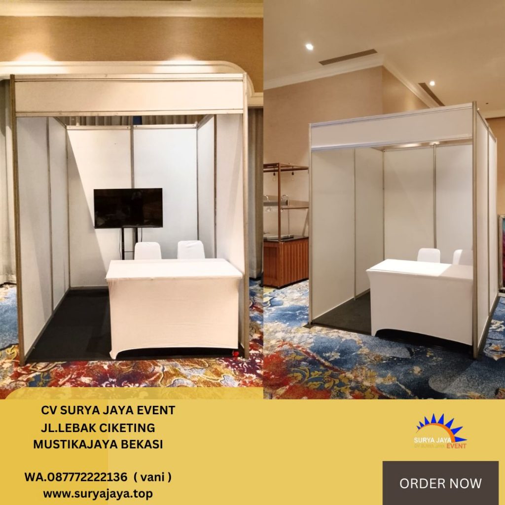 Sewa Booth Partisi Putih 2x2m Jakarta