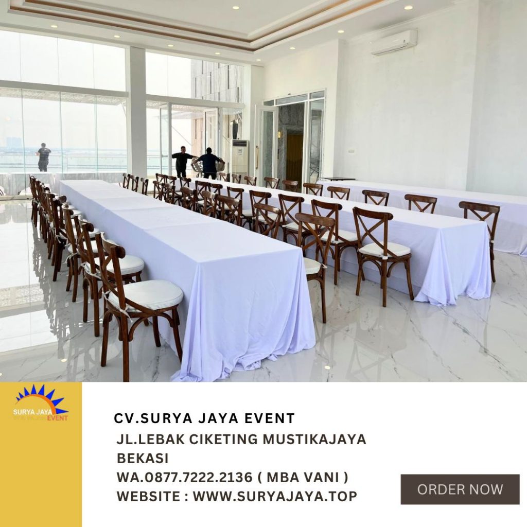 Sewa Kursi Cross Back Dan Meja Kotak Jakarta Utara