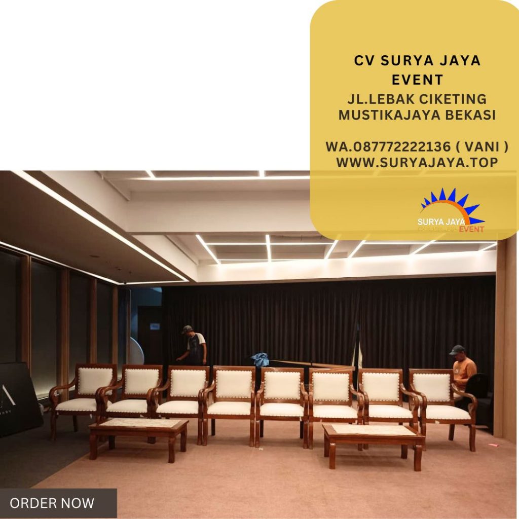 Sewa Kursi Jokowi VIP Kayu Kualitas Terbaik Di Jakarta Bekasi