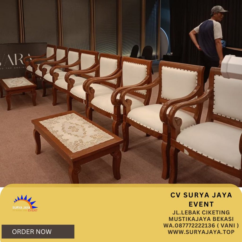 Sewa Kursi Jokowi VIP Kayu Kualitas Terbaik Di Jakarta Bekasi