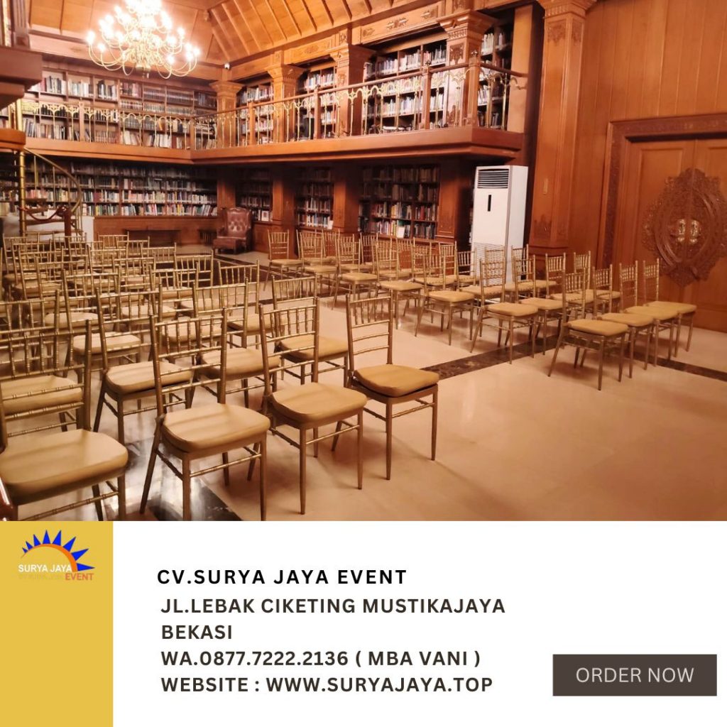 Sewa Kursi Tiffany Event Wisma Habibie Jakarta