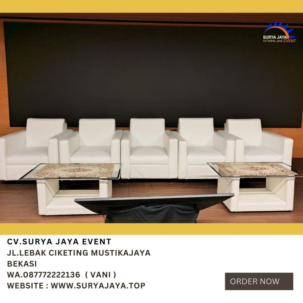 Sewa Kursi test,Sofa Kotak putih Jakarta