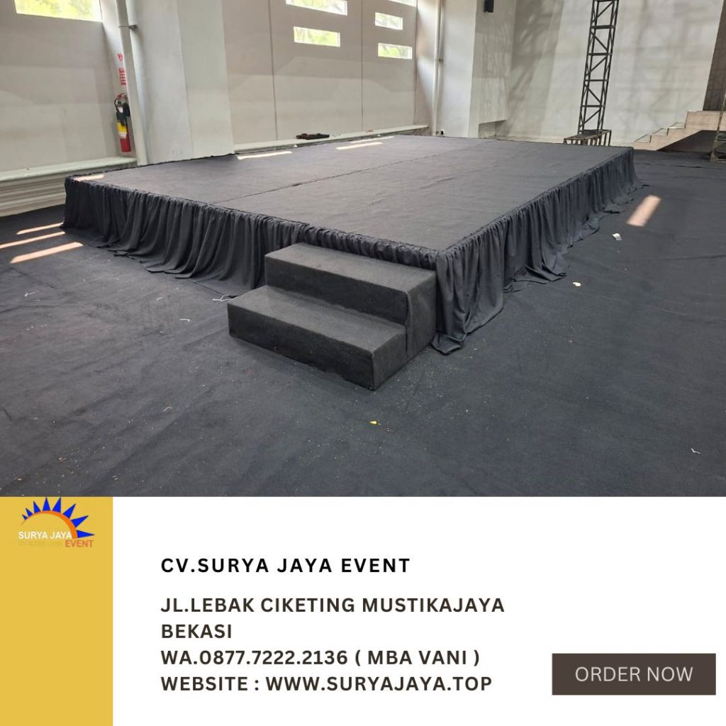 Sewa Panggung Karpet Dan Poni Hitam Jakarta