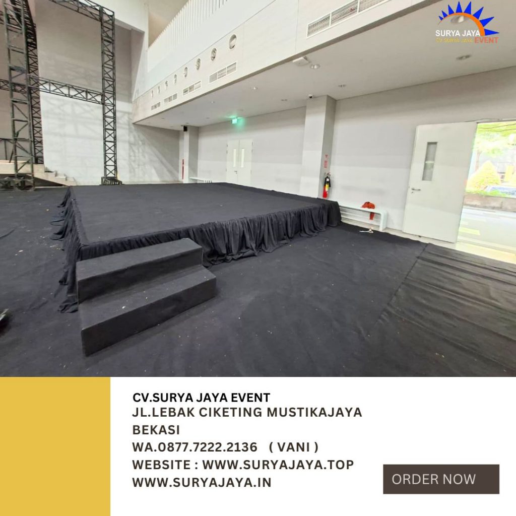Sewa Panggung Karpet Dan Poni Hitam Jakarta