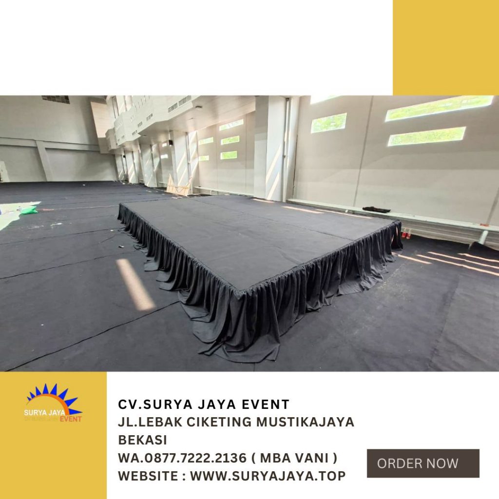 Sewa Panggung Karpet Dan Poni Hitam Jakarta