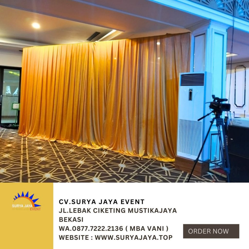 Sewa Tirai Filamin Gold Area Jakarta