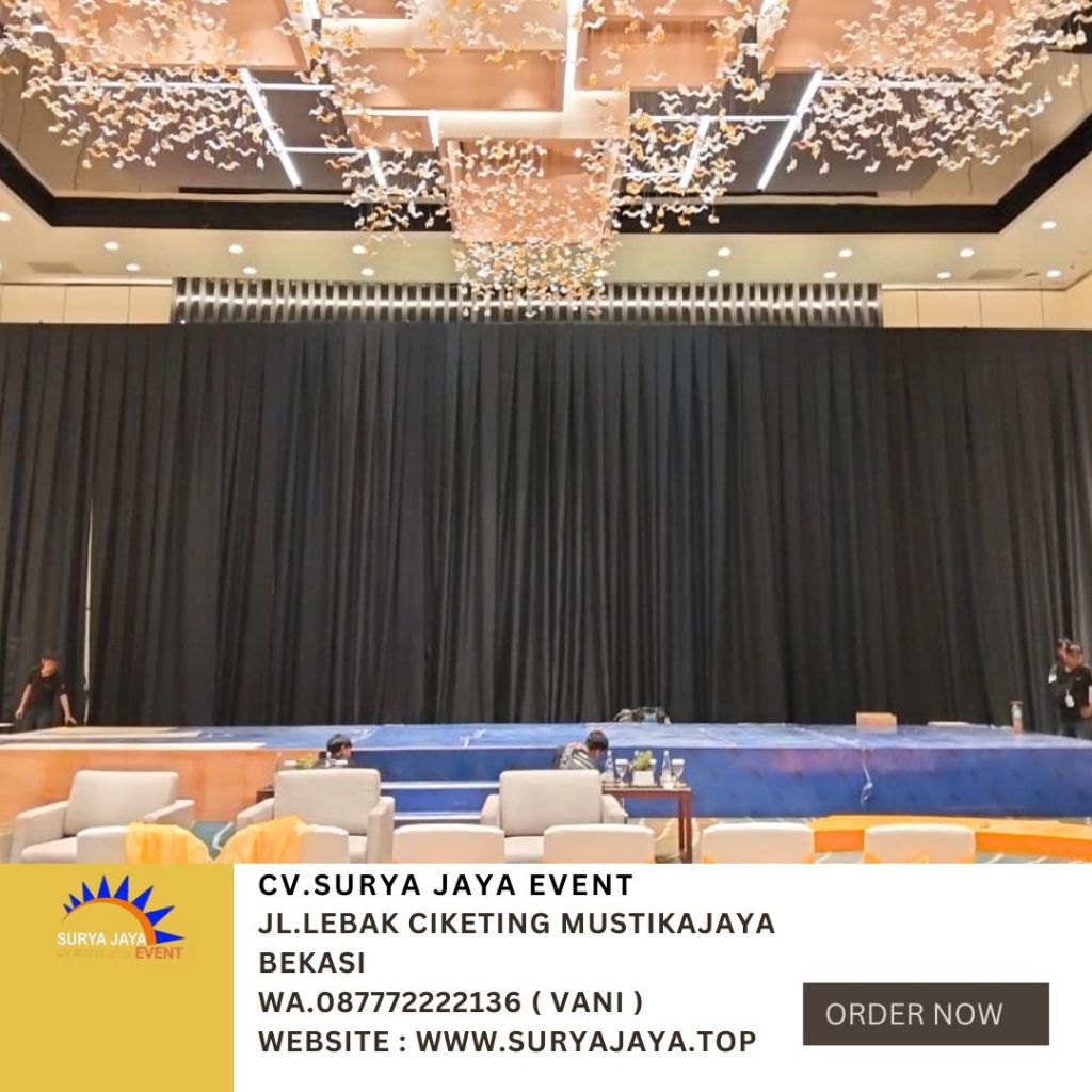Rental Kain Tirai Hitam Jakarta