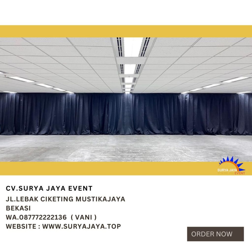Rental Kain Tirai Hitam Jakarta