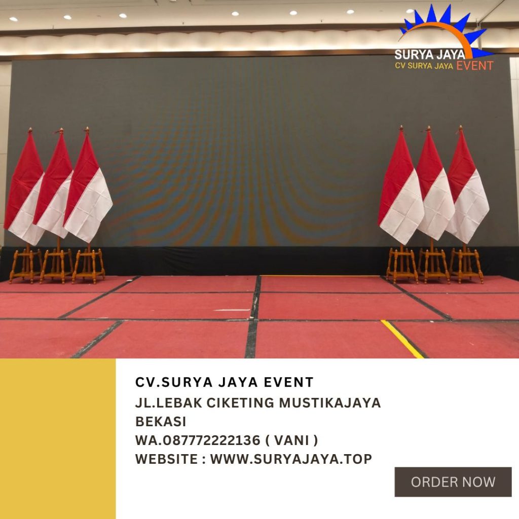 Rental Tiang Bendera Pataka Kayu VIP Jakarta