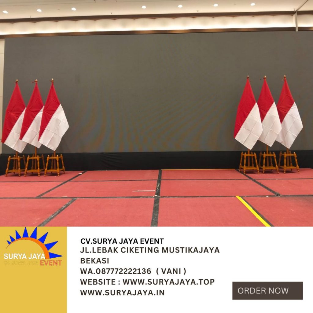 Rental Tiang Bendera Pataka Kayu VIP Jakarta
