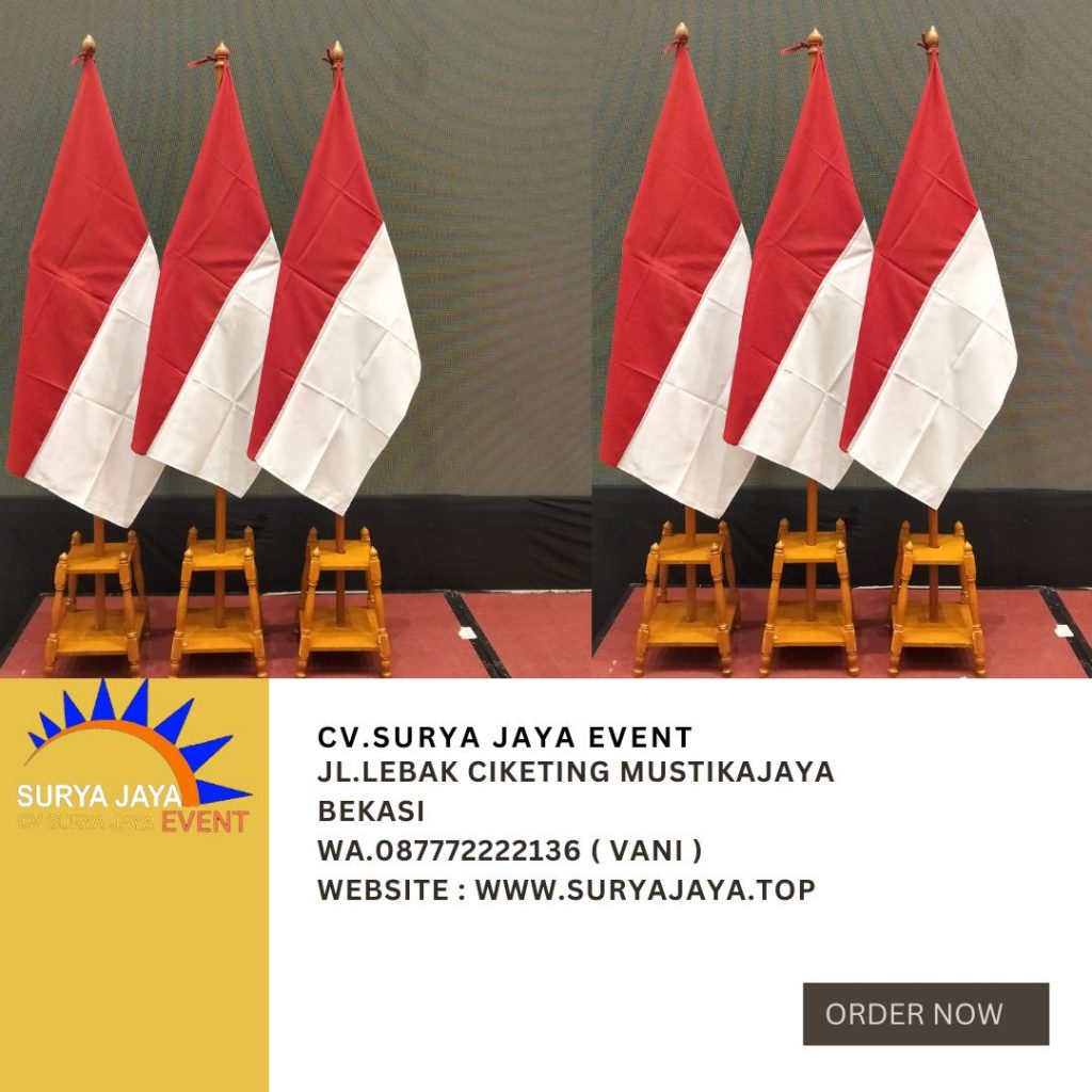 Rental Tiang Bendera Pataka Kayu VIP Jakarta
