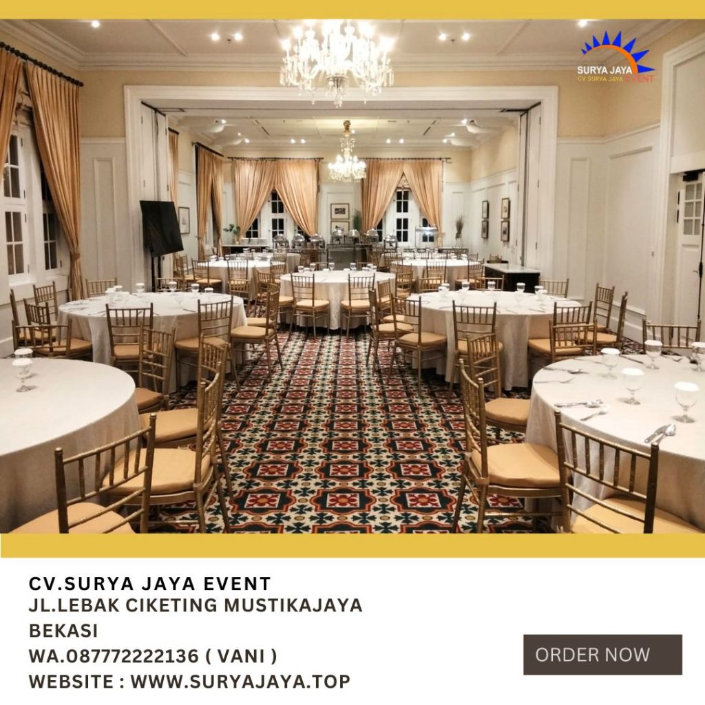 Sewa Kursi Tiffany Gold Event Hermitage Jakarta Pusat