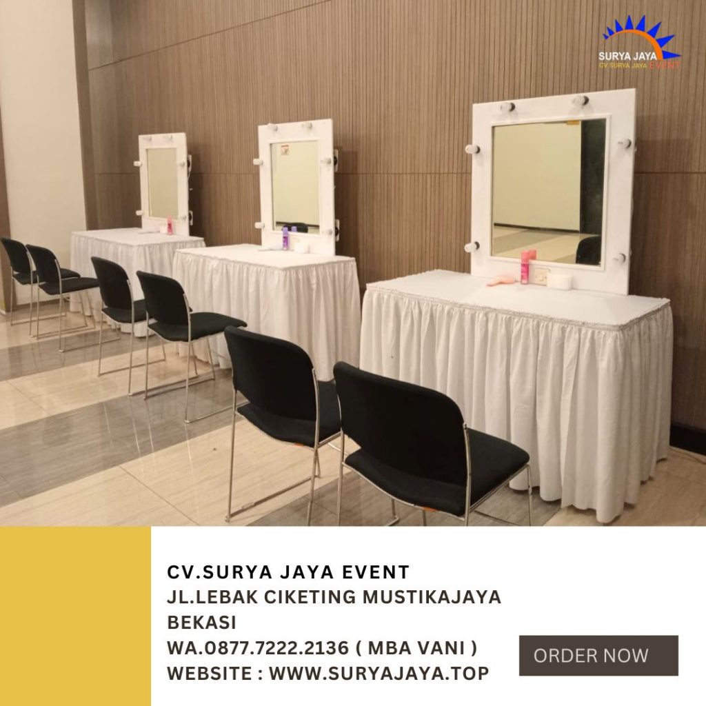 Sewa Meja Dan Kaca Rias Putih Jakarta