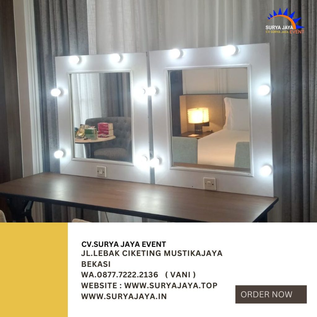 Sewa Meja Dan Kaca Rias Putih Jakarta