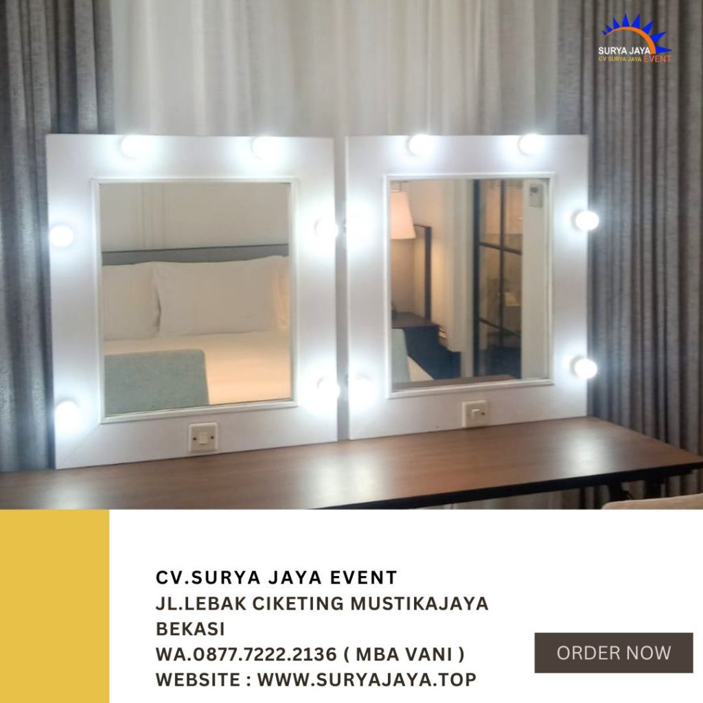Sewa Meja Dan Kaca Rias Putih Jakarta