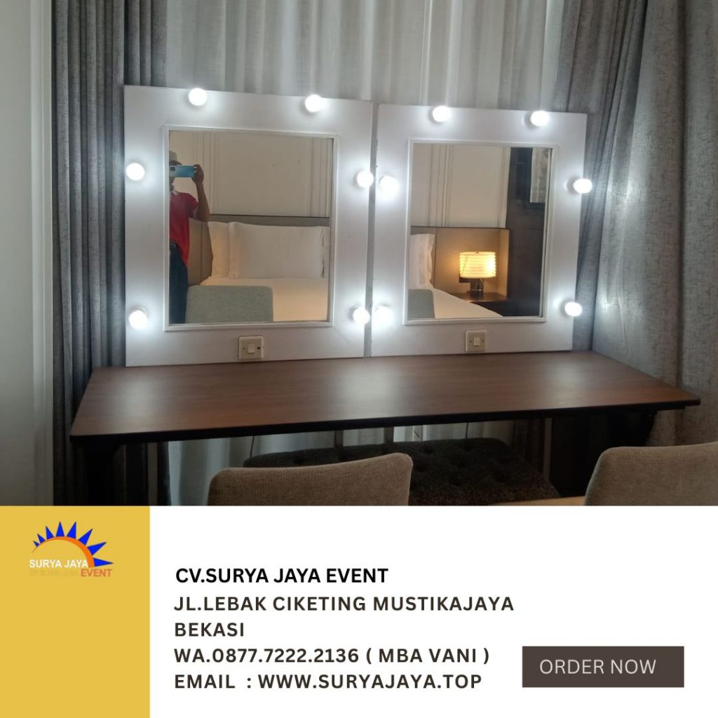 Sewa Meja Dan Kaca Rias Putih Jakarta